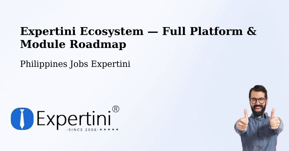 Expertini Ecosystem — Full Platform & Module Roadmap – Silang